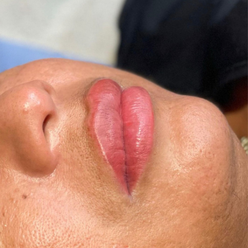 Maquillage semi-permanent des lèvres Candy Lips avec retouche Beauty Charm Guadeloupe